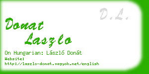 donat laszlo business card